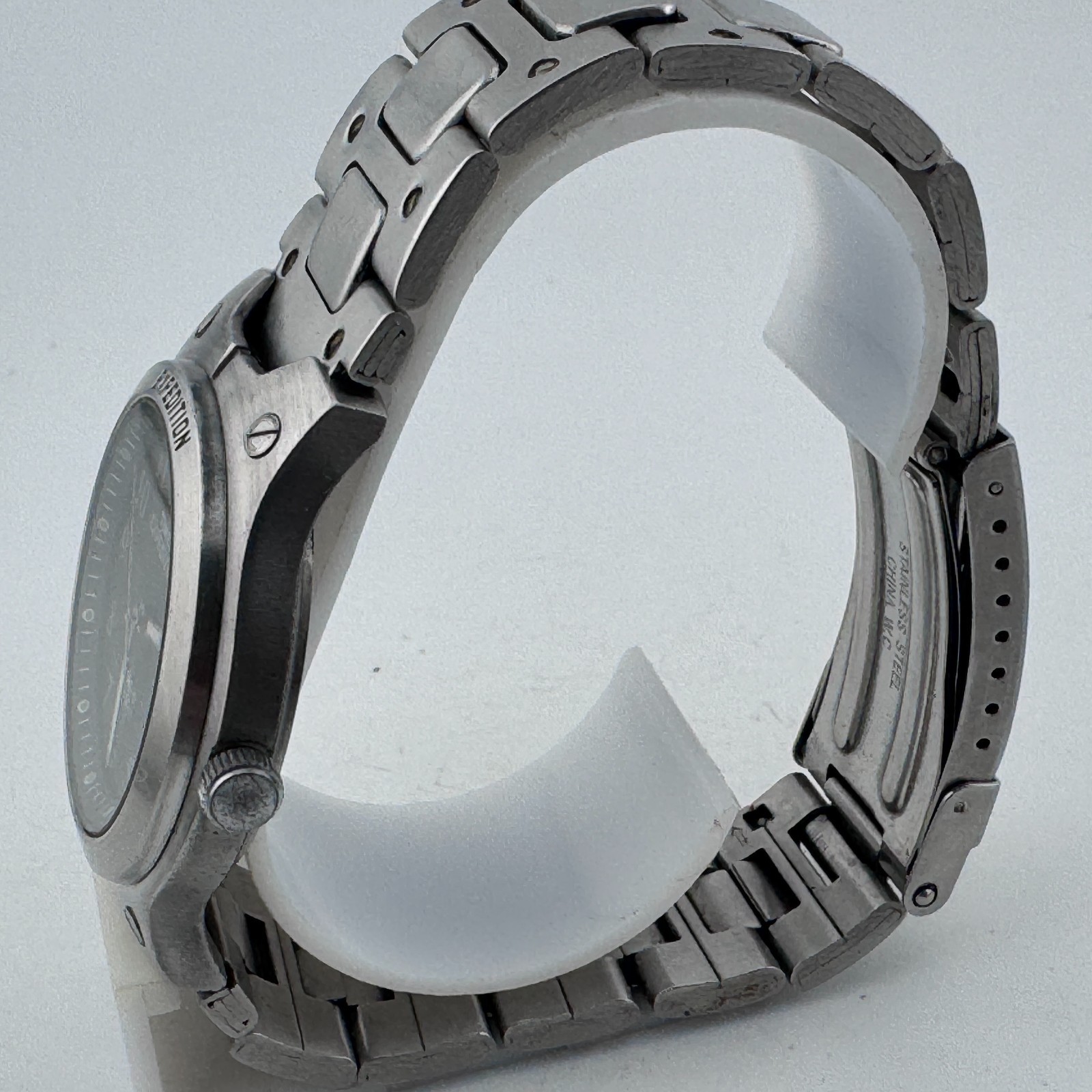 Timex Expedition Indiglo Quartz Watch Men 50m Silver Date New Battery 7.75″