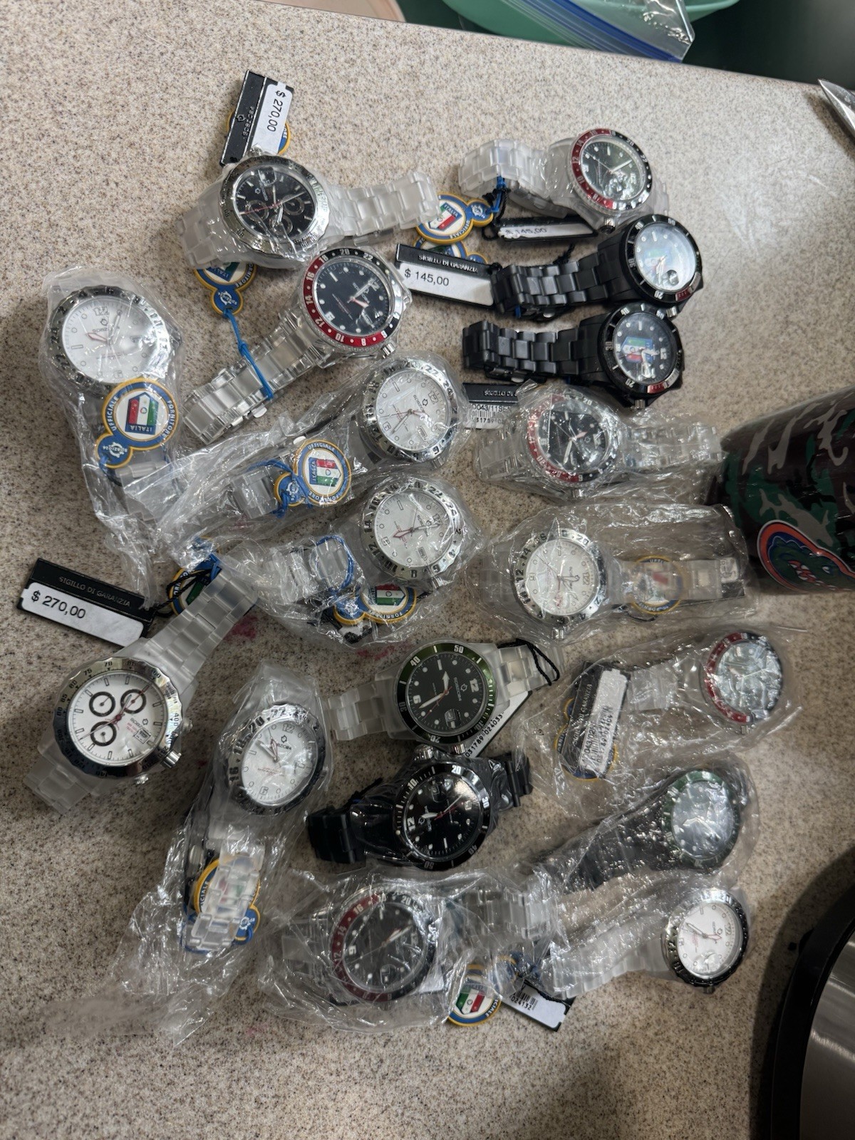 spazio24 watch 18 Piece Lot All New Need Battery Replacement