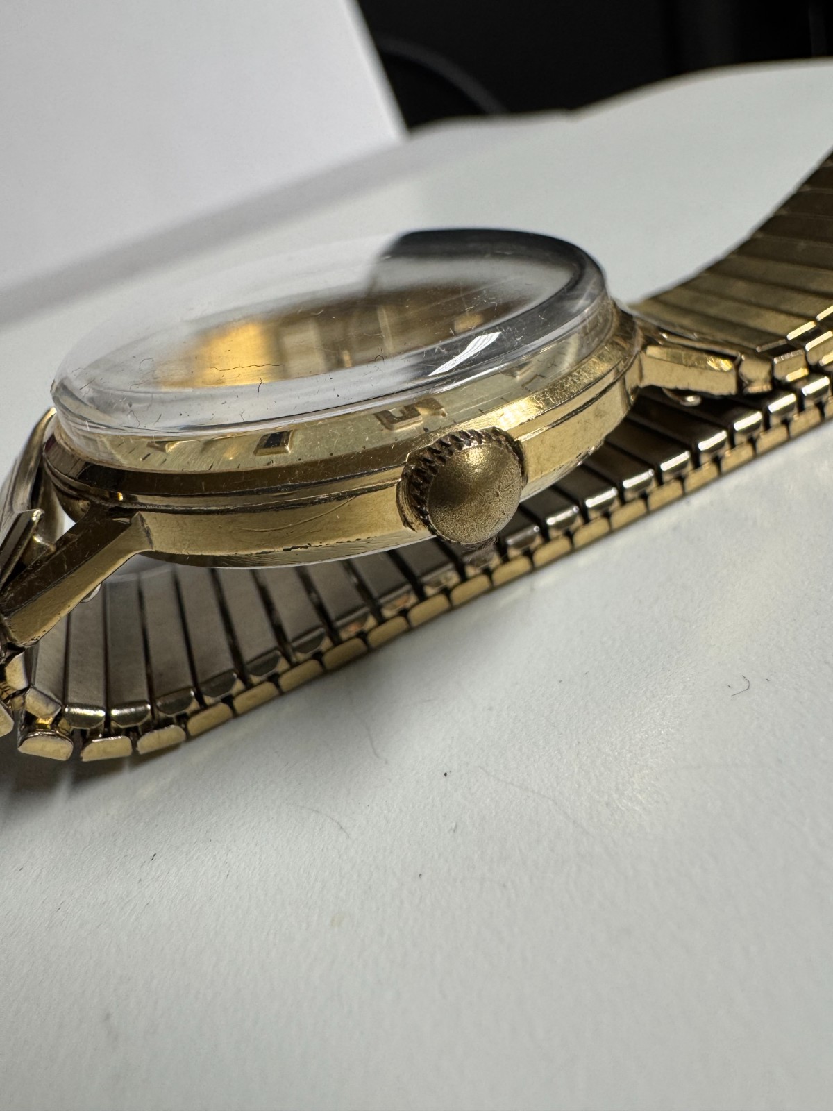 Timex/US Time Vintage 1968 Marlin Wind Up Watch 33MM “SEARS” Dial Runs Good