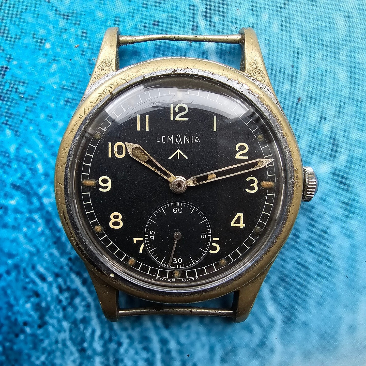 Vintage Lemania WW2 Military Dirty Dozen Men’s Watch