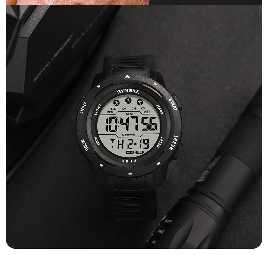 Men’s Waterproof Digital Sports Watch Military Tactical LED Backlight Wristwatch