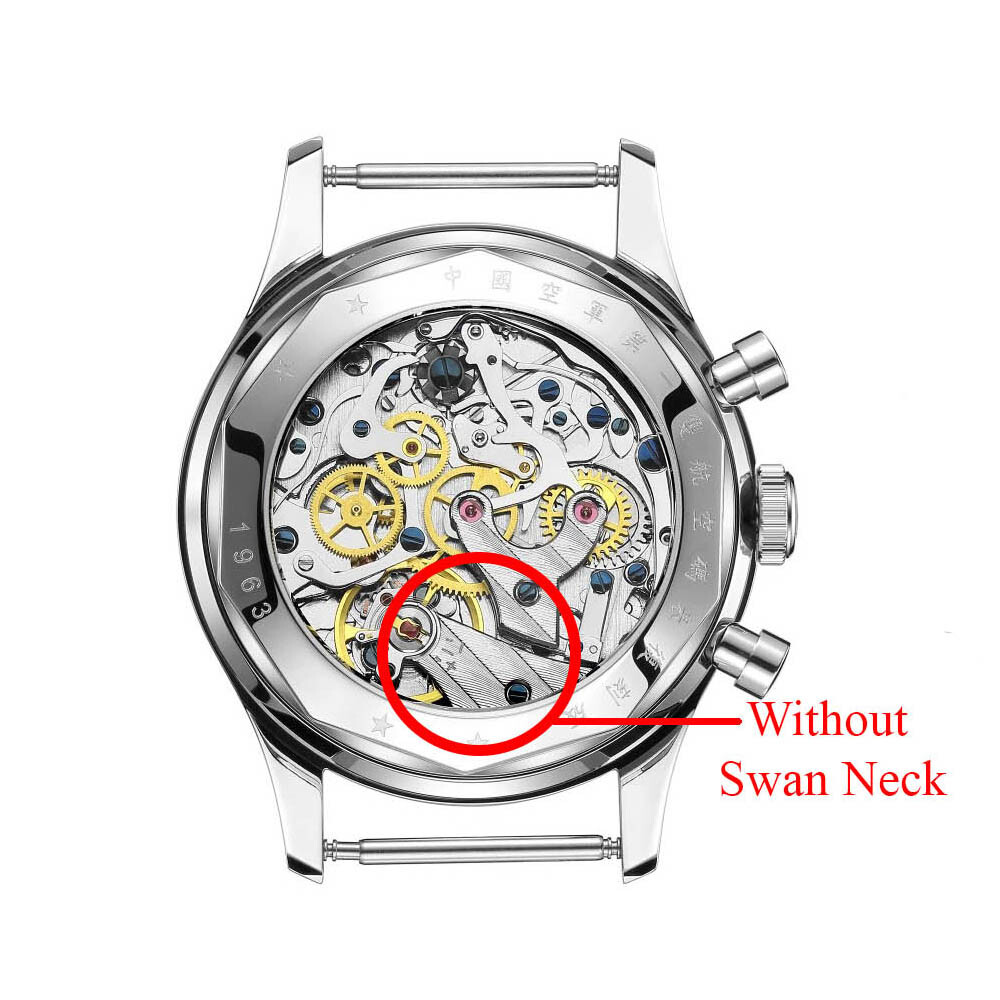 RED STAR 1963 SEAGULL ST1901 Chronograph watch 38mm Venus 175 30M Swan Neck 316L