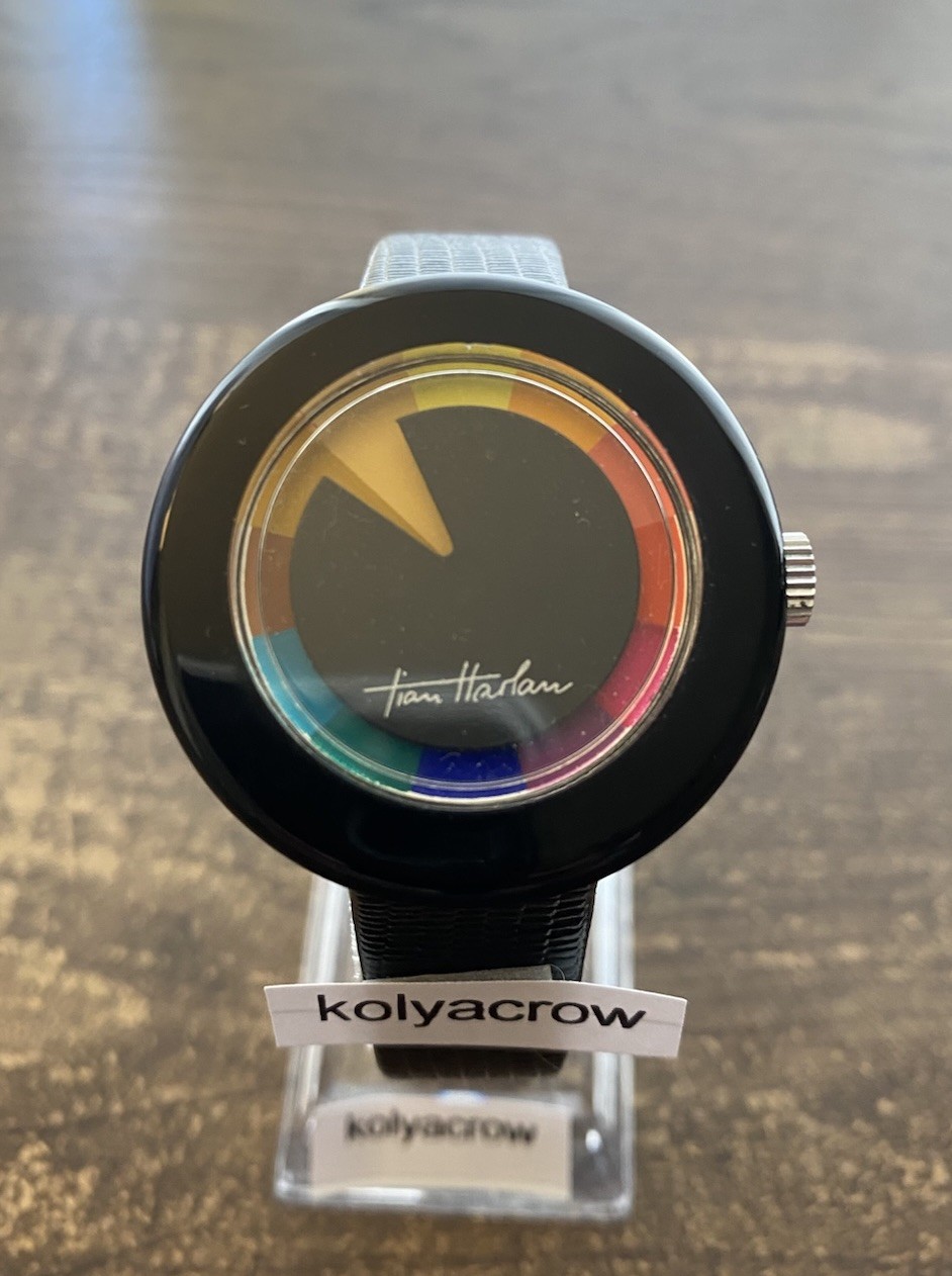 CHROMACHRON MYSTERY DIAL WATCH 🌈 COOL UNIQUE FUTURISTIC SPACE AGE CRAZY HOUR