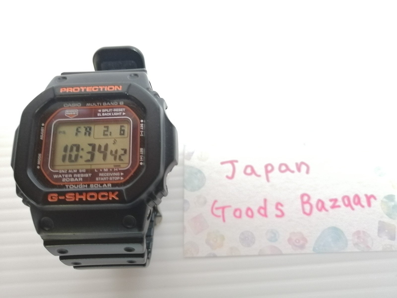 Casio G-SHOCK GW-M5610R-1JF Digital Black Men’s Watch TOUGH SOLAR Used Japan