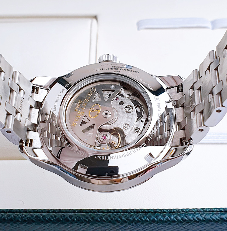 Orient Star Automatic Silver Dial Men’s Watch Power Reserve RK-AV0B01S