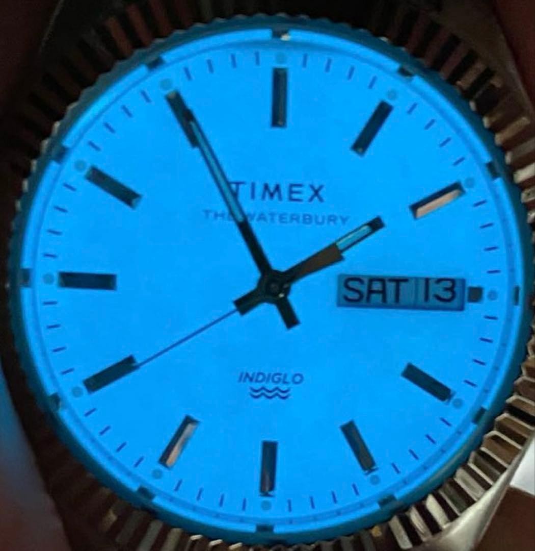 TIMEX Waterbury Legacy TW2V66500 36mm Sky Blue Dial Silver Bracelet