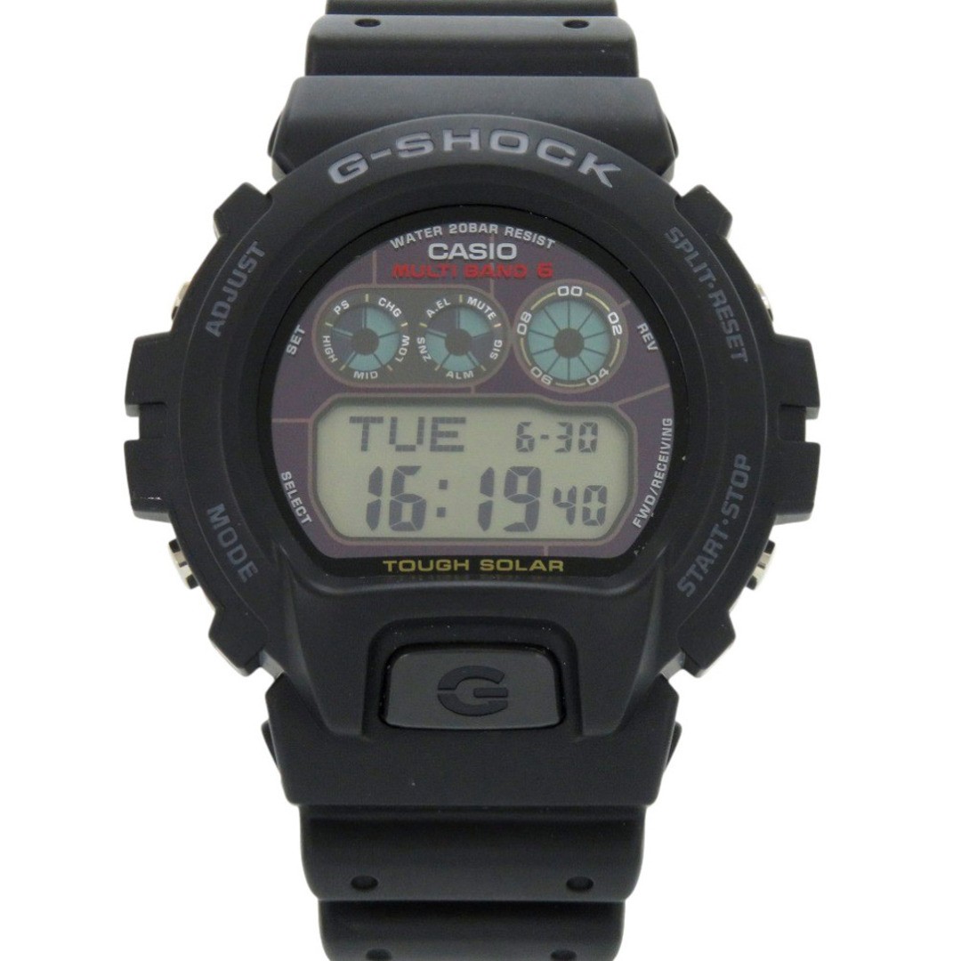 Casio G SHOCK GW 6900 1JF Resin Black Tough Solar Digital Wristwatch Black Dial