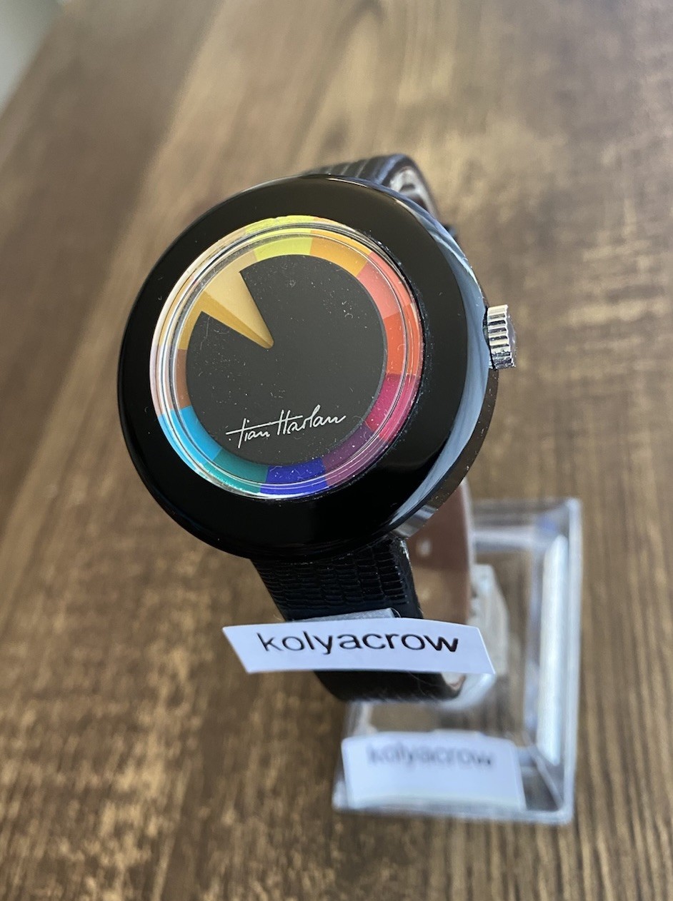 CHROMACHRON MYSTERY DIAL WATCH 🌈 COOL UNIQUE FUTURISTIC SPACE AGE CRAZY HOUR