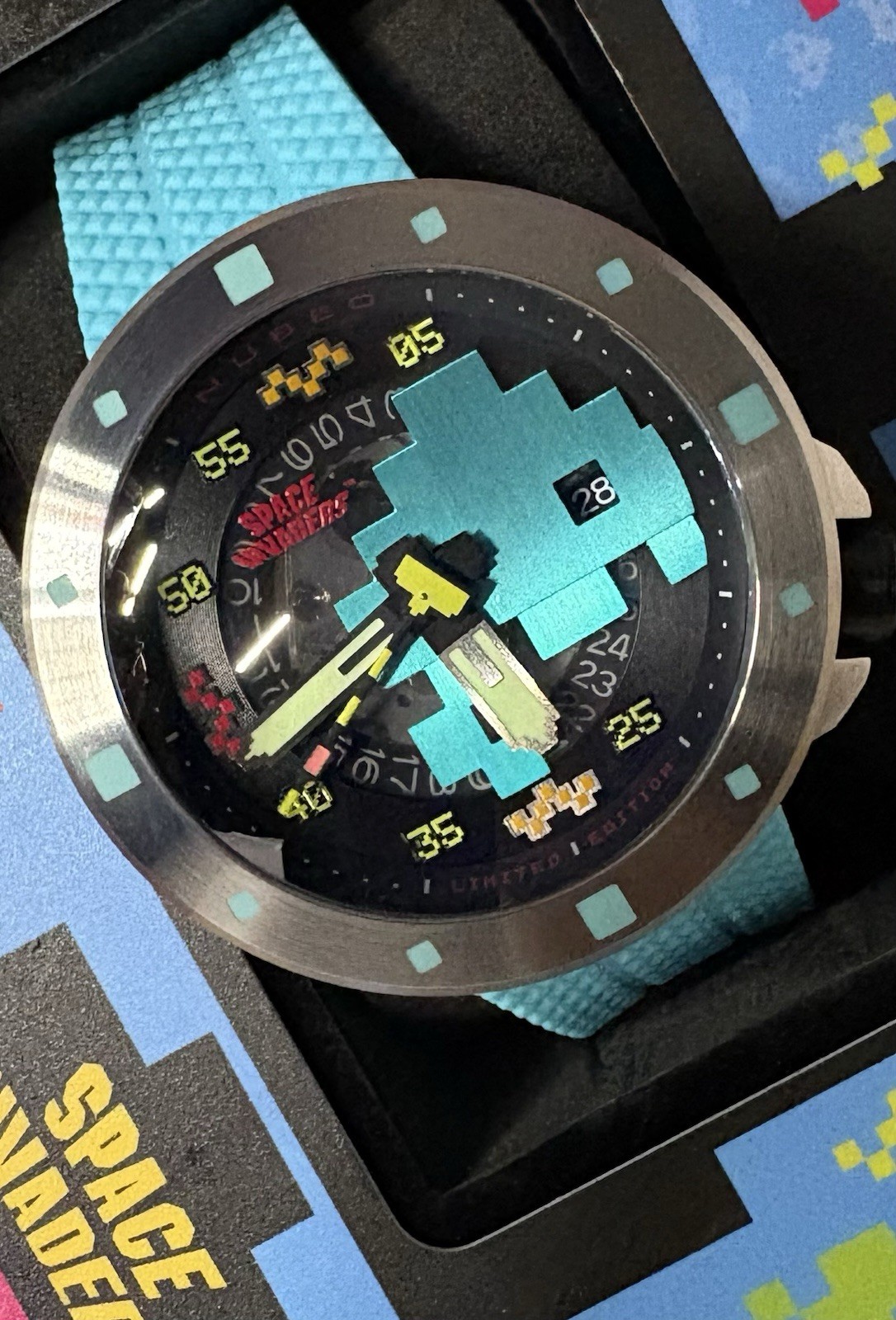 Nubeo Cassini Space Invaders Automatic LE#137 50mm Box & Papers