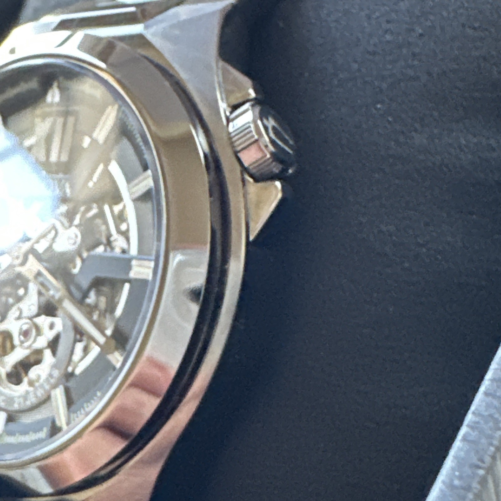 Bulova Womens Maquina Automatic Skeleton Gray Stainless Steel Watch 46MM 98A179