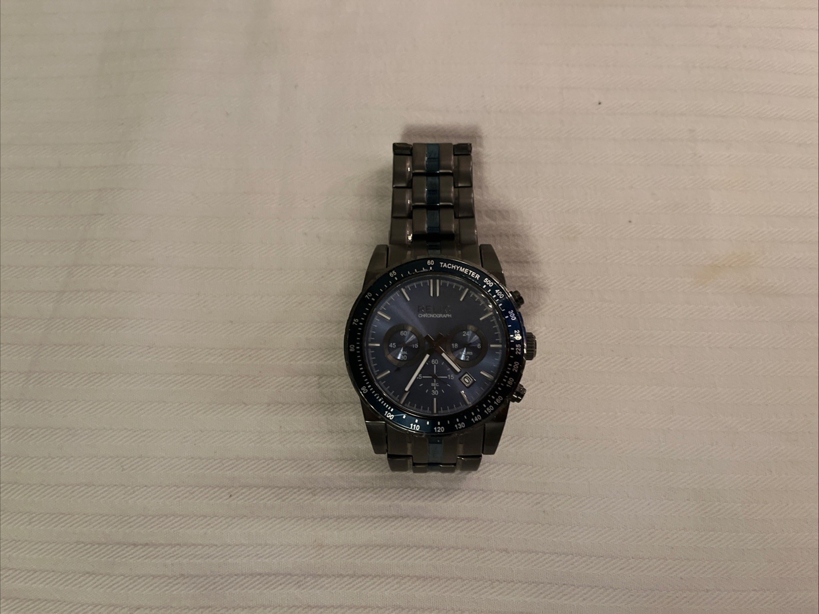 Relic Men’s Chronograph ZR66052 Stainless Steel Dark Gray Blue