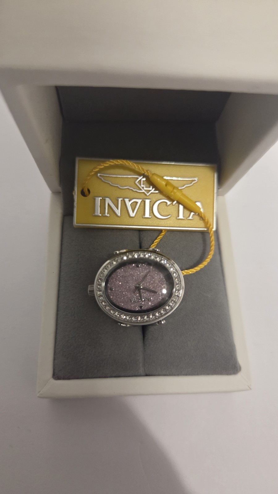 Invicta Mini Angel Women’s Ring Watch – 24mm, Pink, Silver (49595)