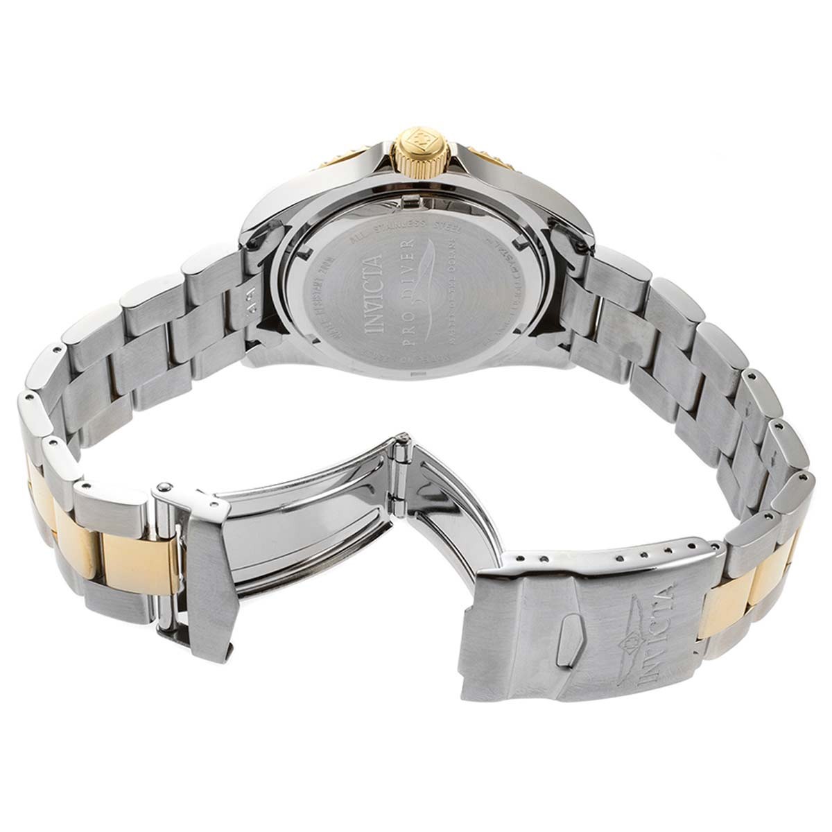 Invicta Men’s Watch Pro Diver Quartz Blue Dial Two Tone Steel Bracelet 22058