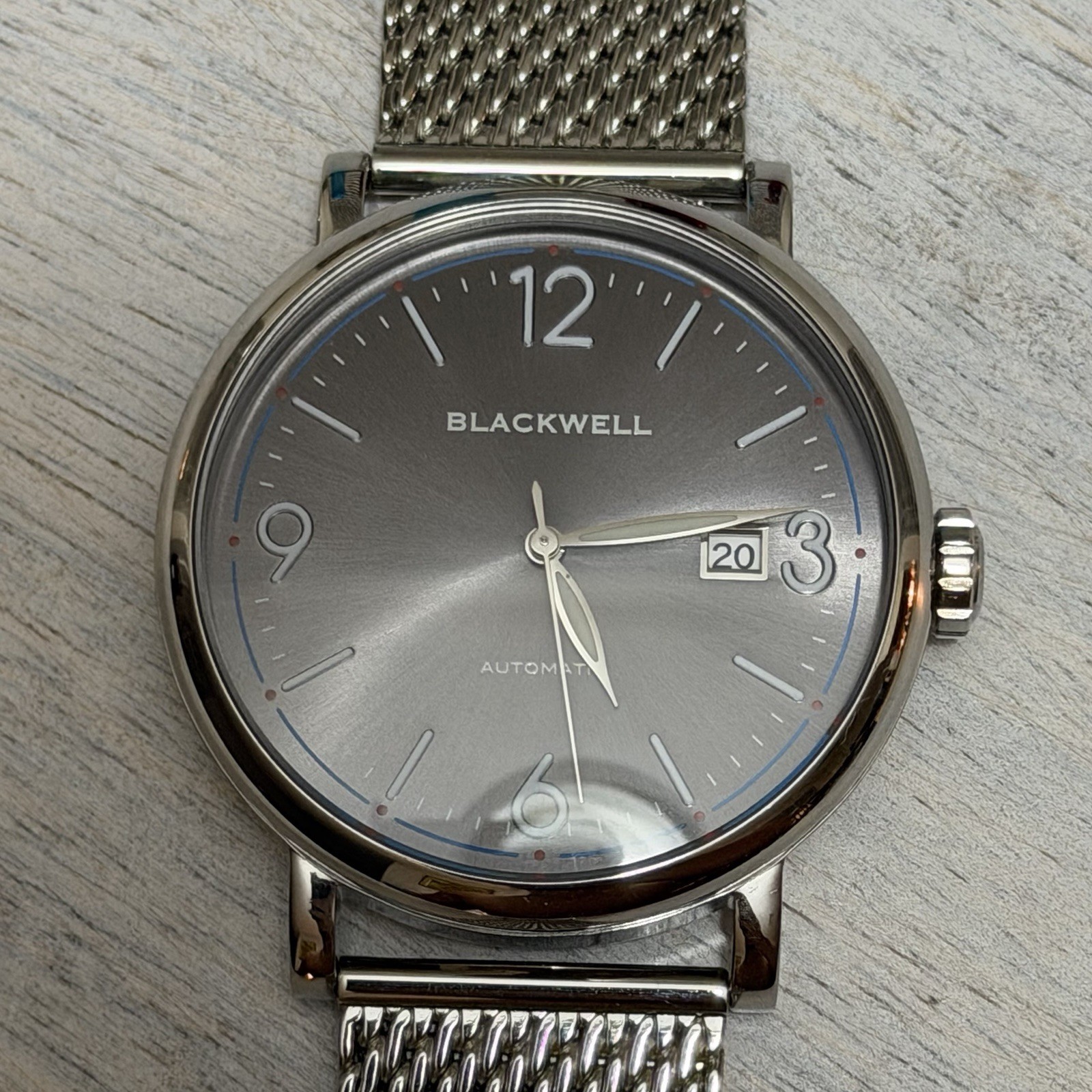 Blackwell Project 10003 Automatic Watch Grey Dial Stainless Steel Japan Movement