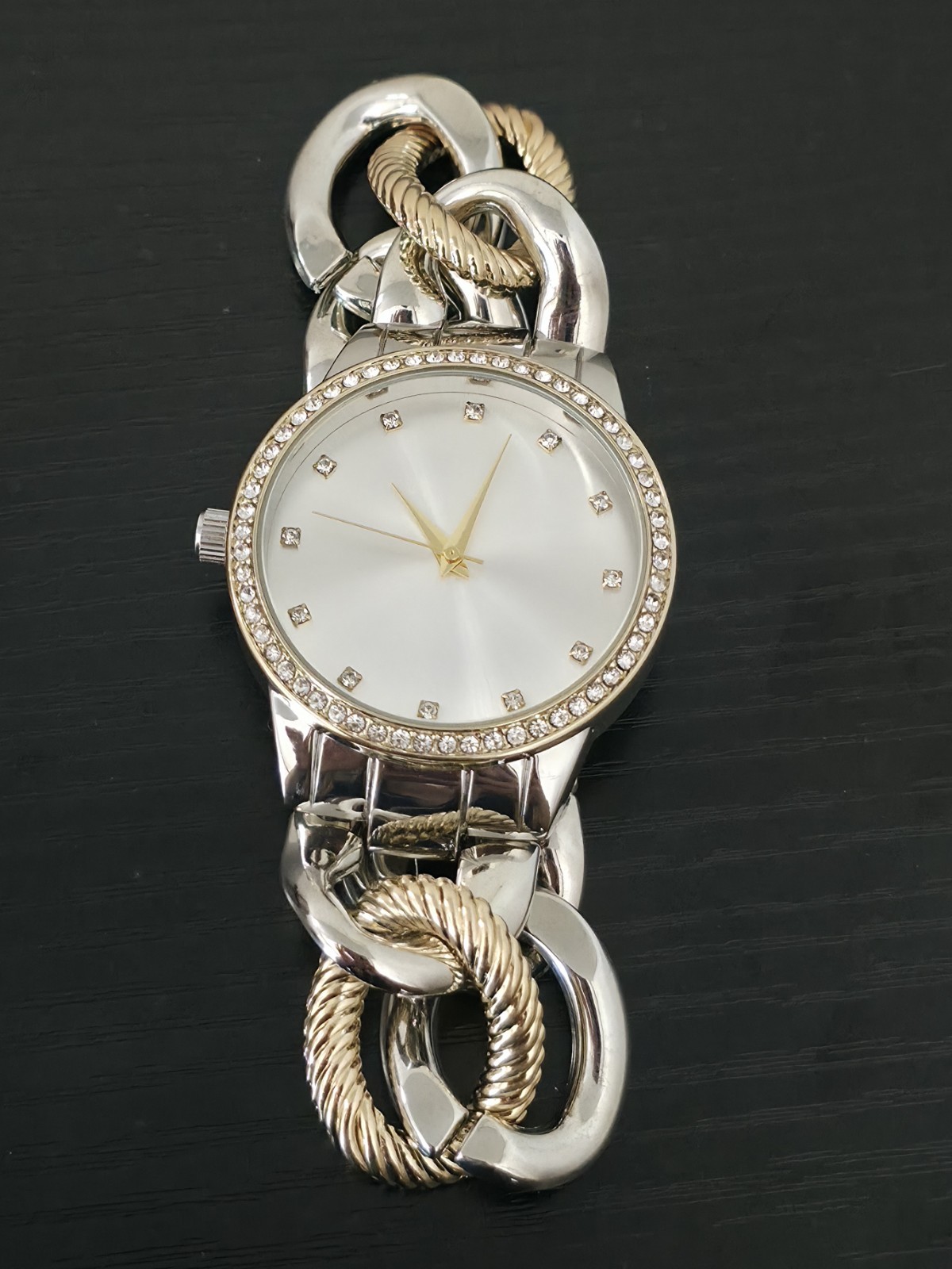 I.N.C Women’s Two-Tone Chain-Link Bracelet Watch 40mm