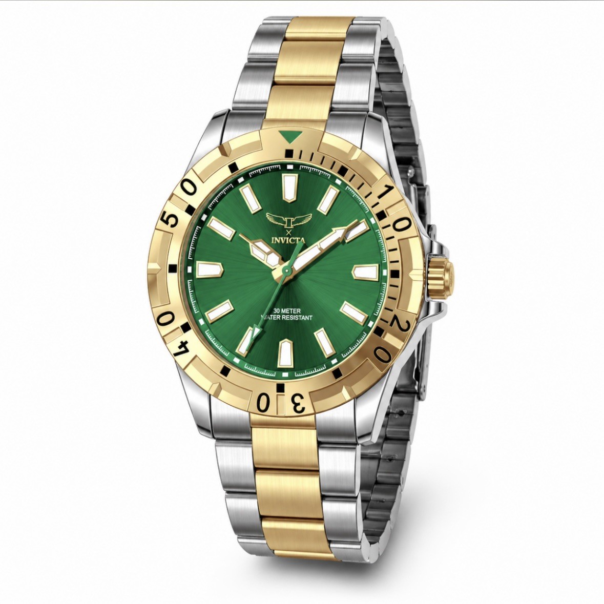 69038 – Invicta Specialty I by Invicta Men’s Watch – 42mm, Gold, Green, Steel