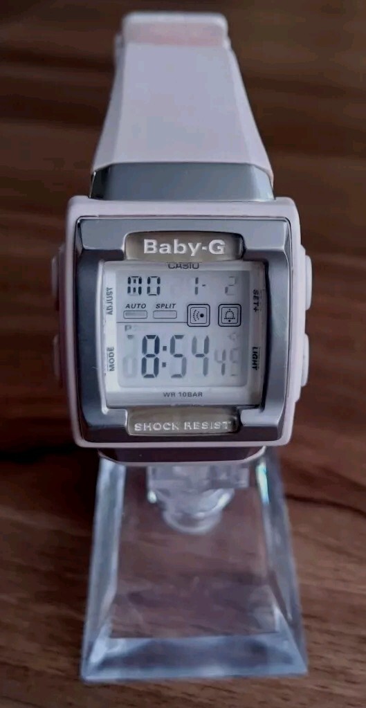 Casio Baby-G-BG-180-Pink/Grey-All Original Piece-Runs Great-EUC