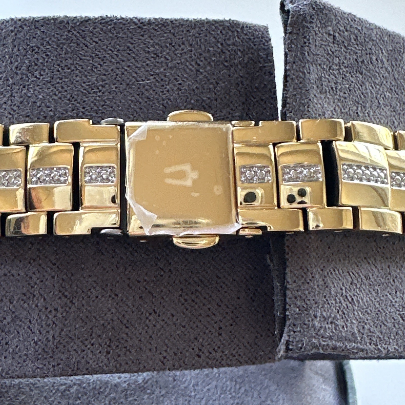 Bulova Womens Quartz Crystal Accent Gold-Tone 30.5mm Watch 98L283 *NO STEM/CROWN