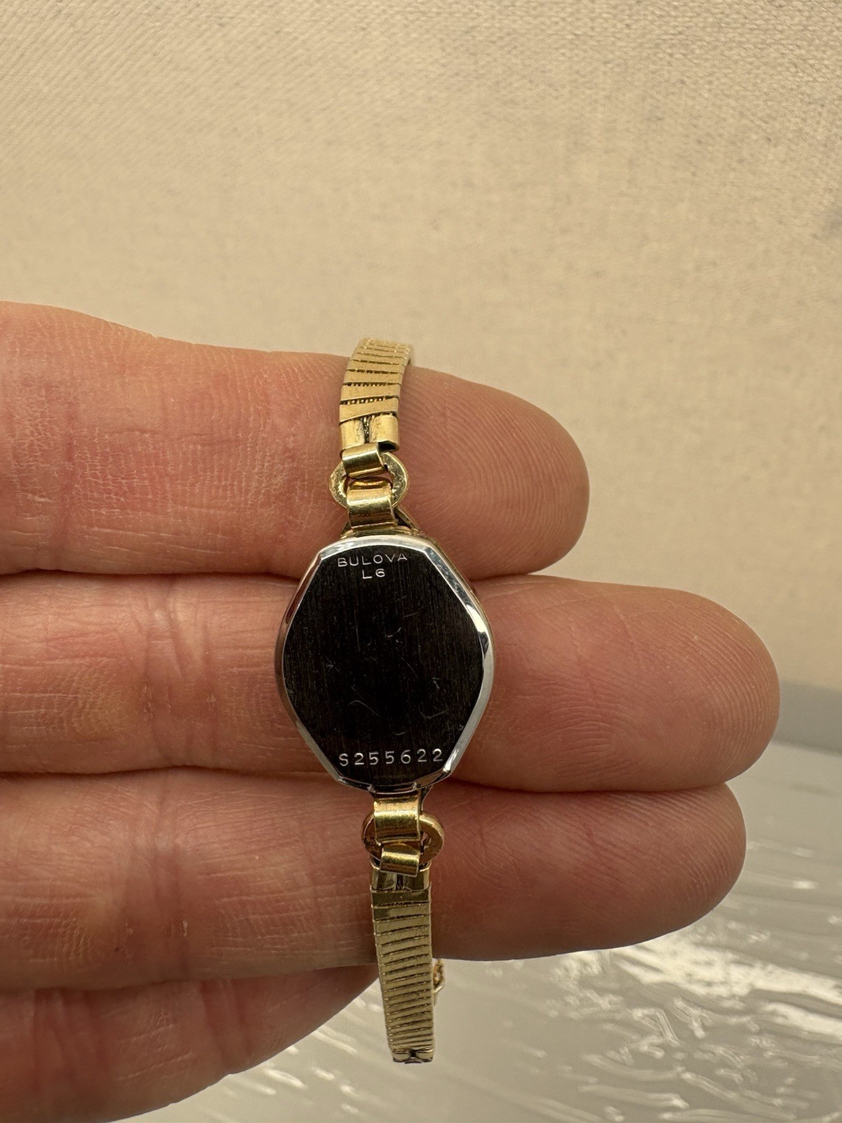Vintage Bulova Ladies Watch And Case RGP Bezel And Band Nice
