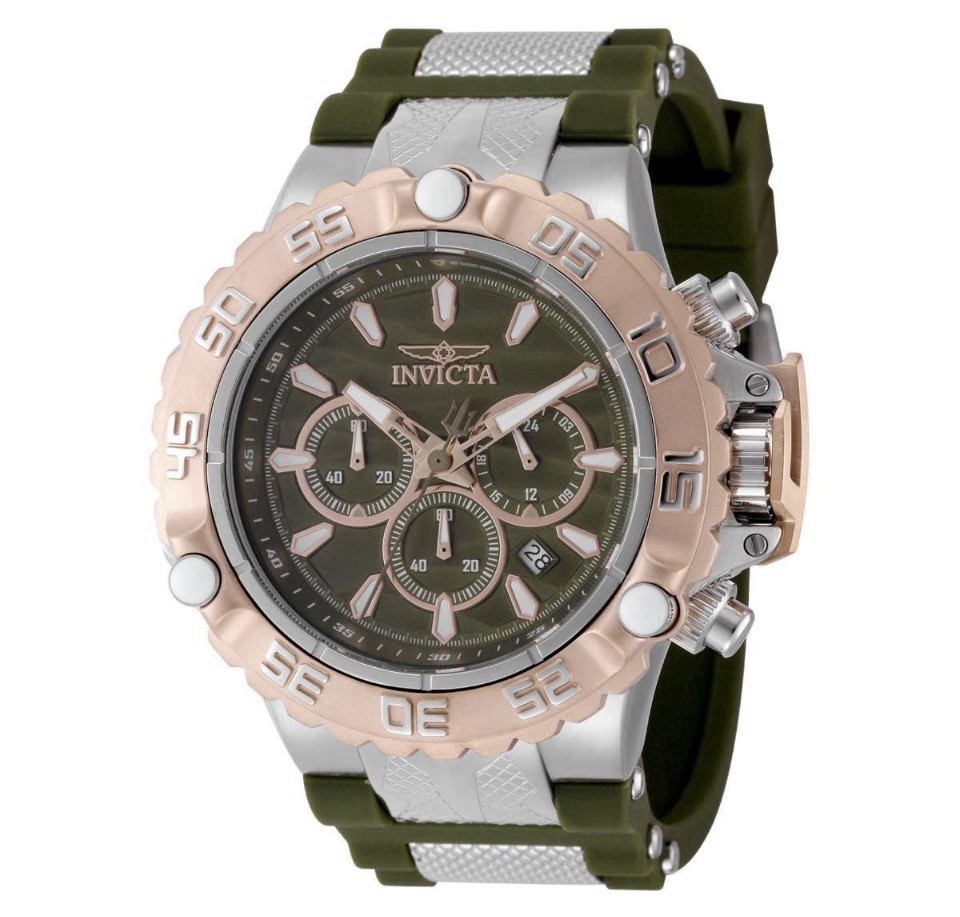 Invicta Subaqua Poseidon Men’s Watch – 55.4mm, Olive Green, Steel (48555)