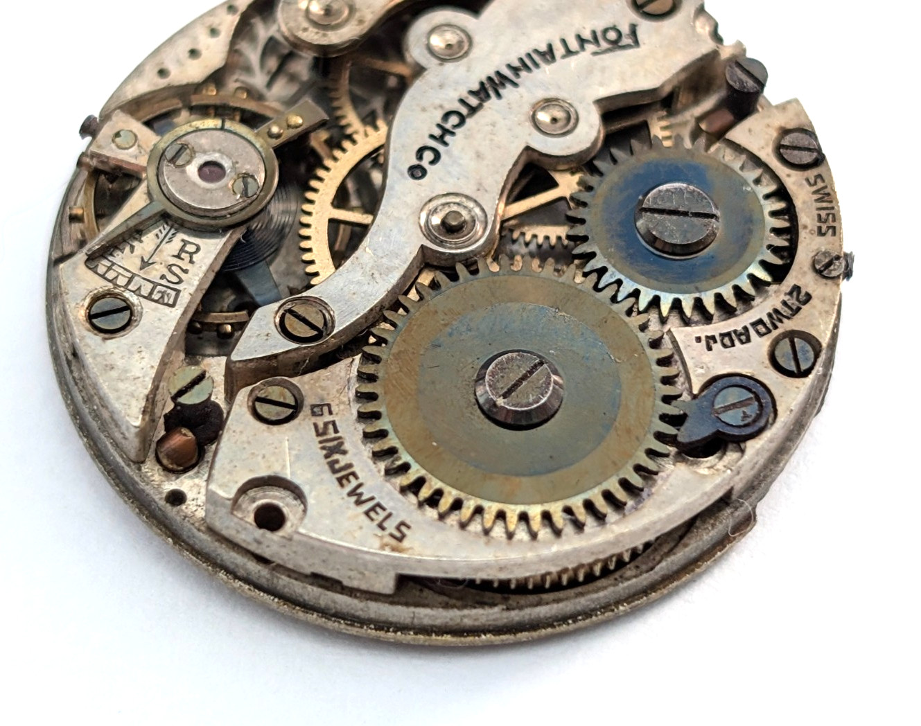 FONTAIN Watch Co 6j Art Deco Ladies 24mm Swiss Mechanical Movement PARTS REPAIR