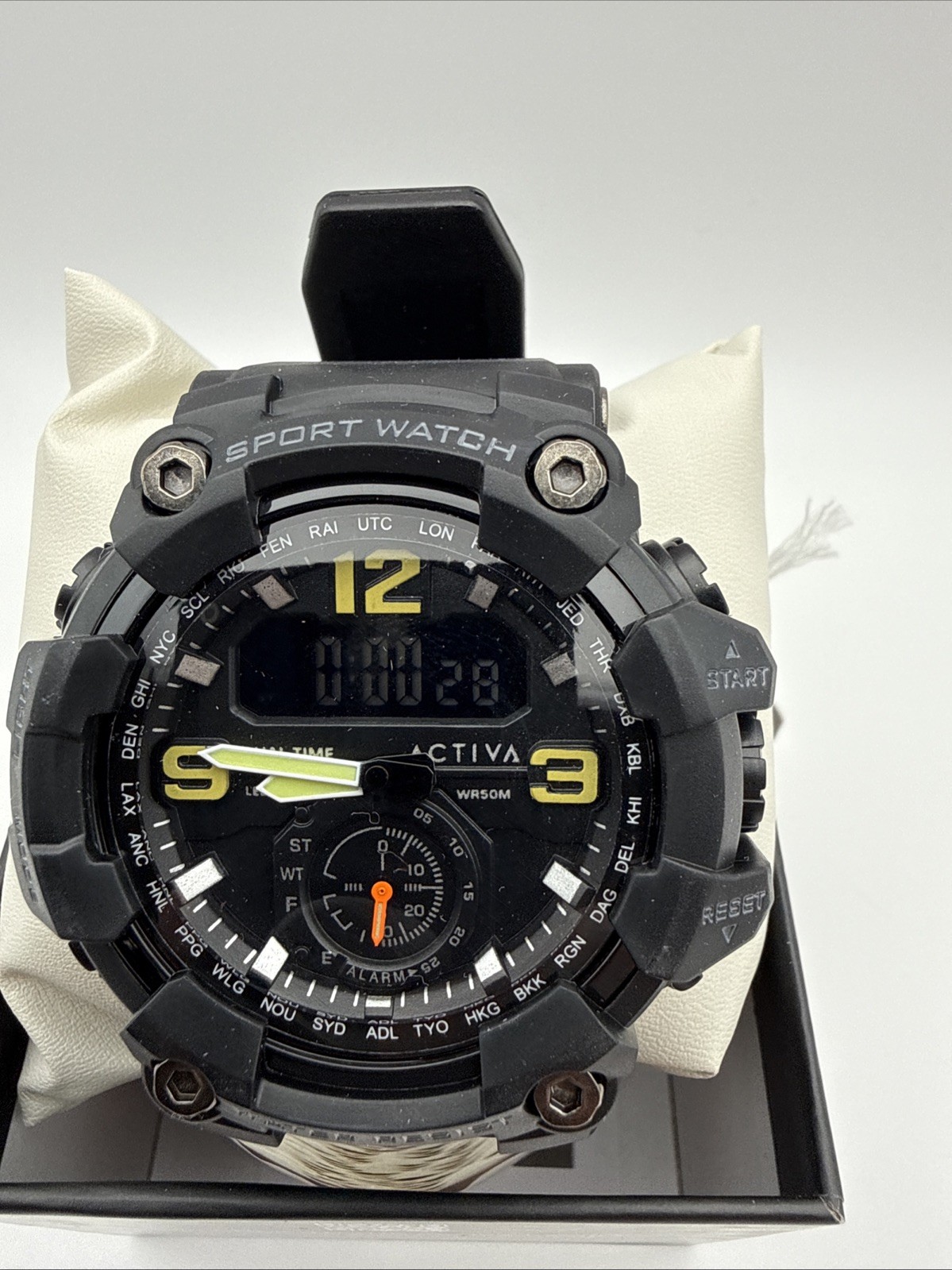 NEW Activa X Invicta BlackOps Digital Men’s Watch – 56mm Black ACW1637-001