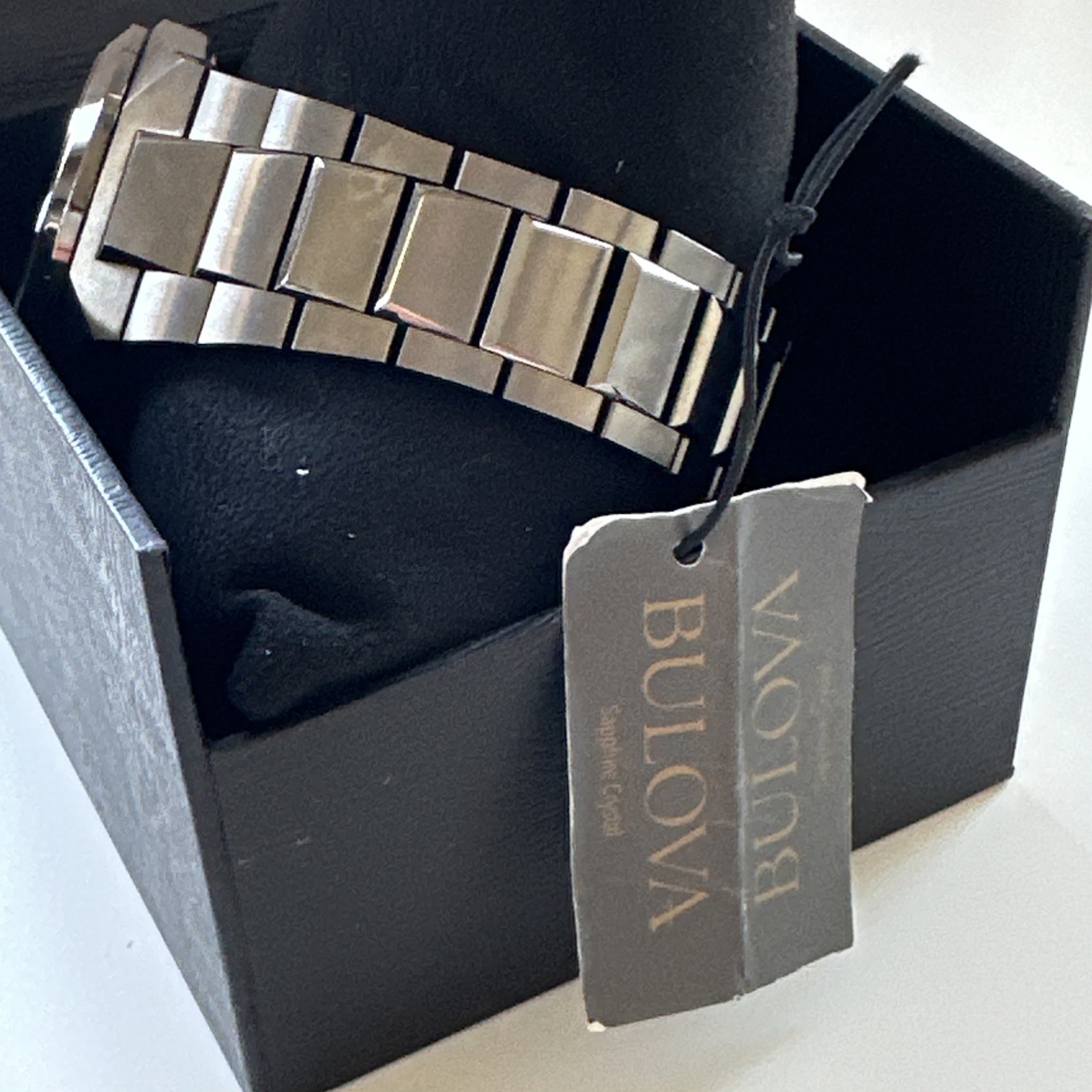 Bulova Womens Maquina Automatic Skeleton Gray Stainless Steel Watch 46MM 98A179
