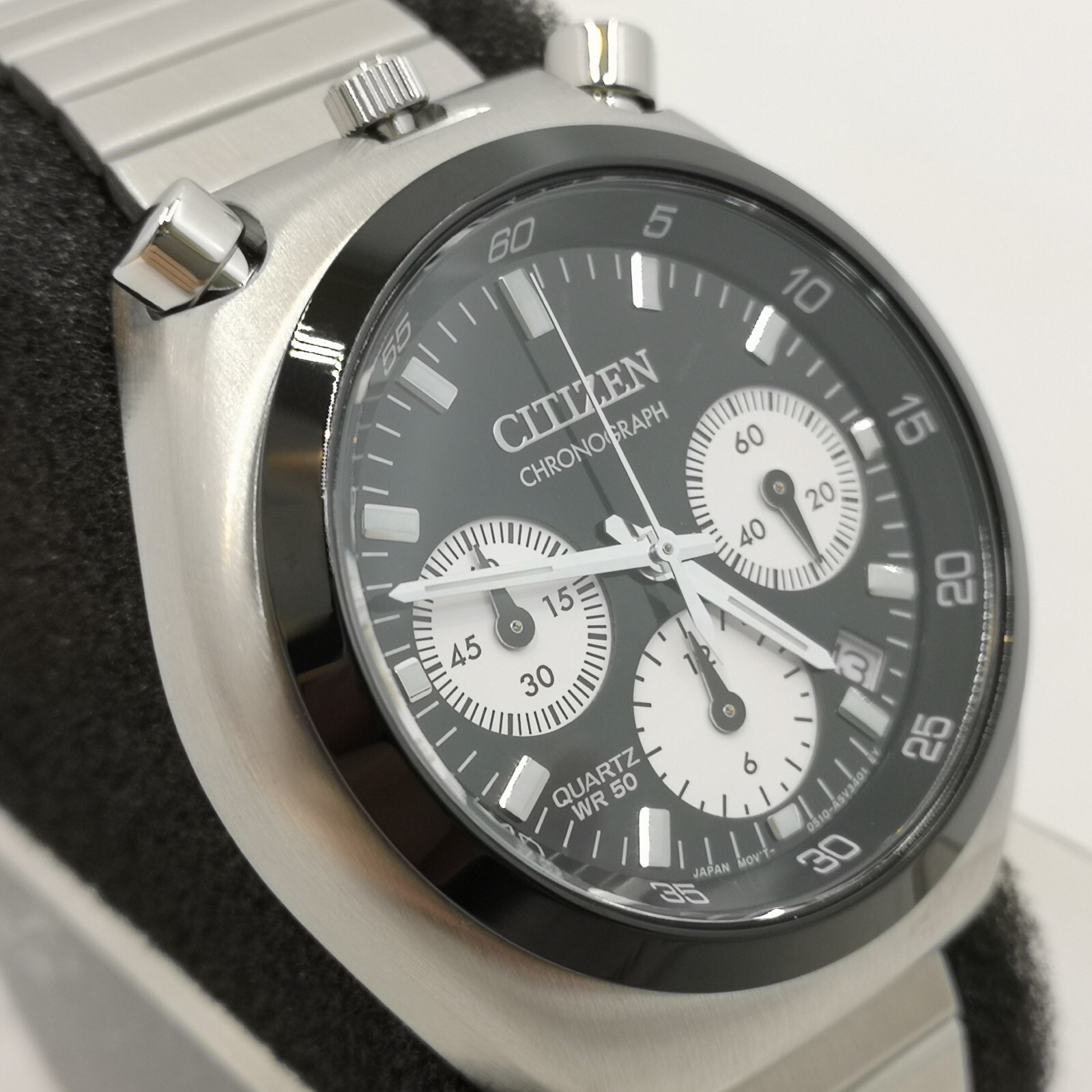 CITIZEN COLLECTION Record Tsuno Chrono AN3660-81E Black Men’s Watch New in Box