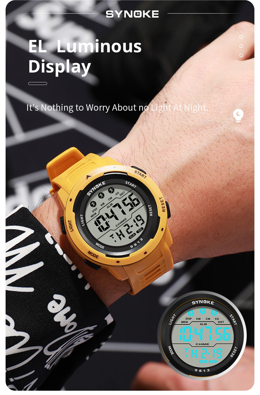 Men’s Waterproof Digital Sports Watch Military Tactical LED Backlight Wristwatch
