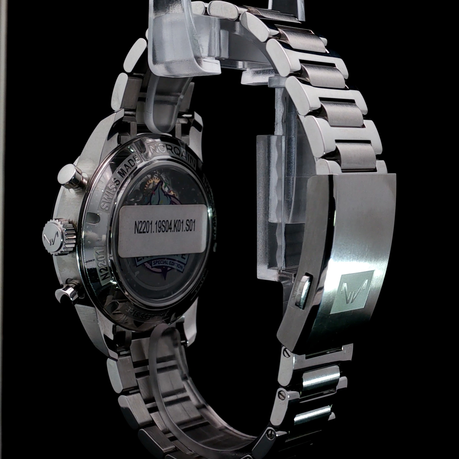 Brand New NORQAIN Freedom Chrono Enjoy Life “Sprinkles” Pink Dial – N2201.19S04.