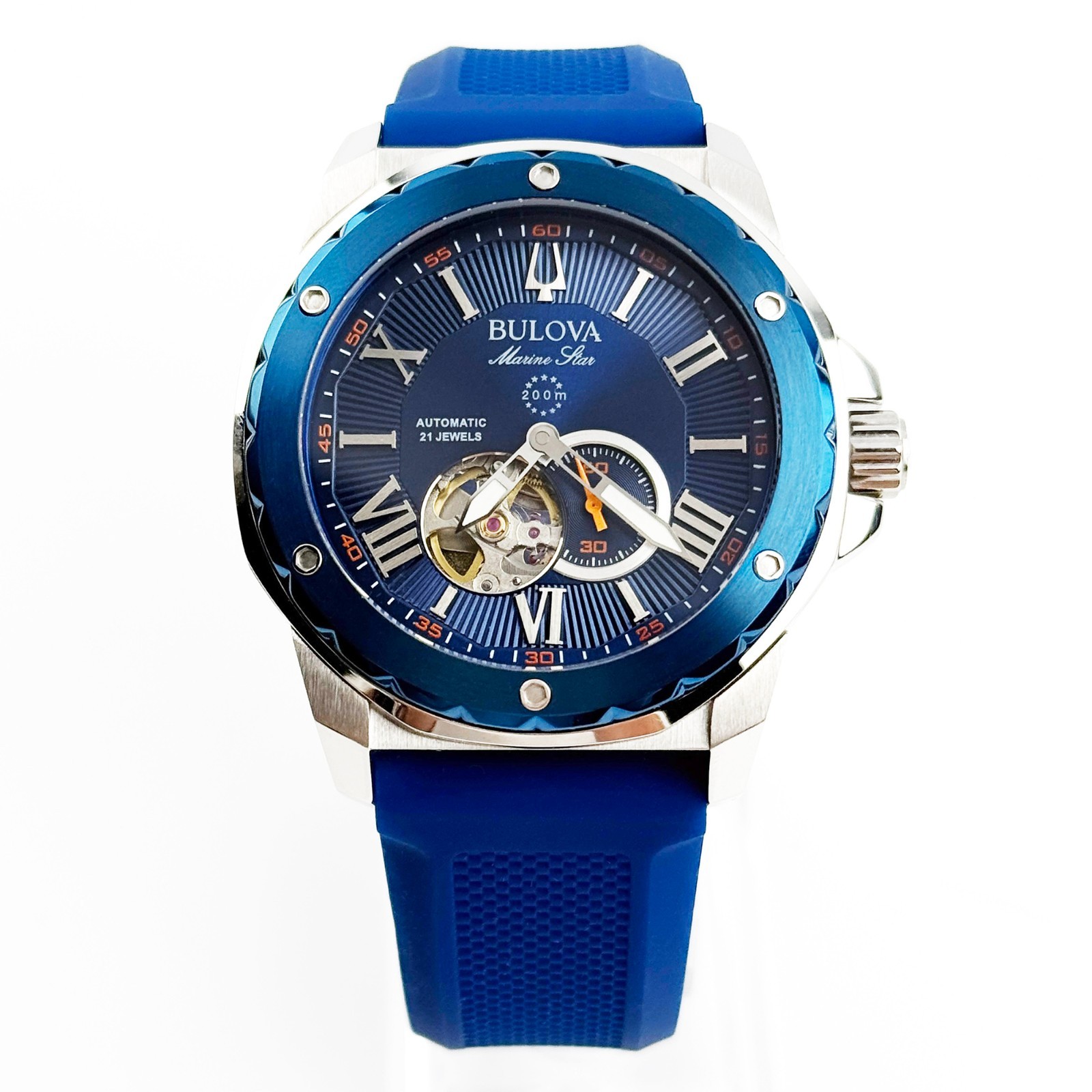Bulova 98A303 Marine Star Two-Tone Stainless Steel Automatic Men’s Watch 45 mm