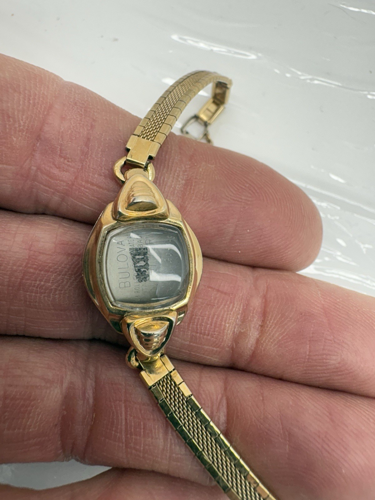 Vintage Bulova Ladies Watch And Case RGP Bezel And Band Nice