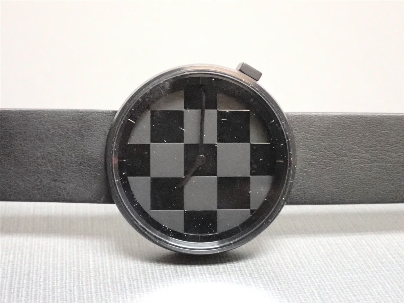 NEW Projects Watches PJT-7307 Pixelate Dark Mode 40mm Black Leather Strap /154