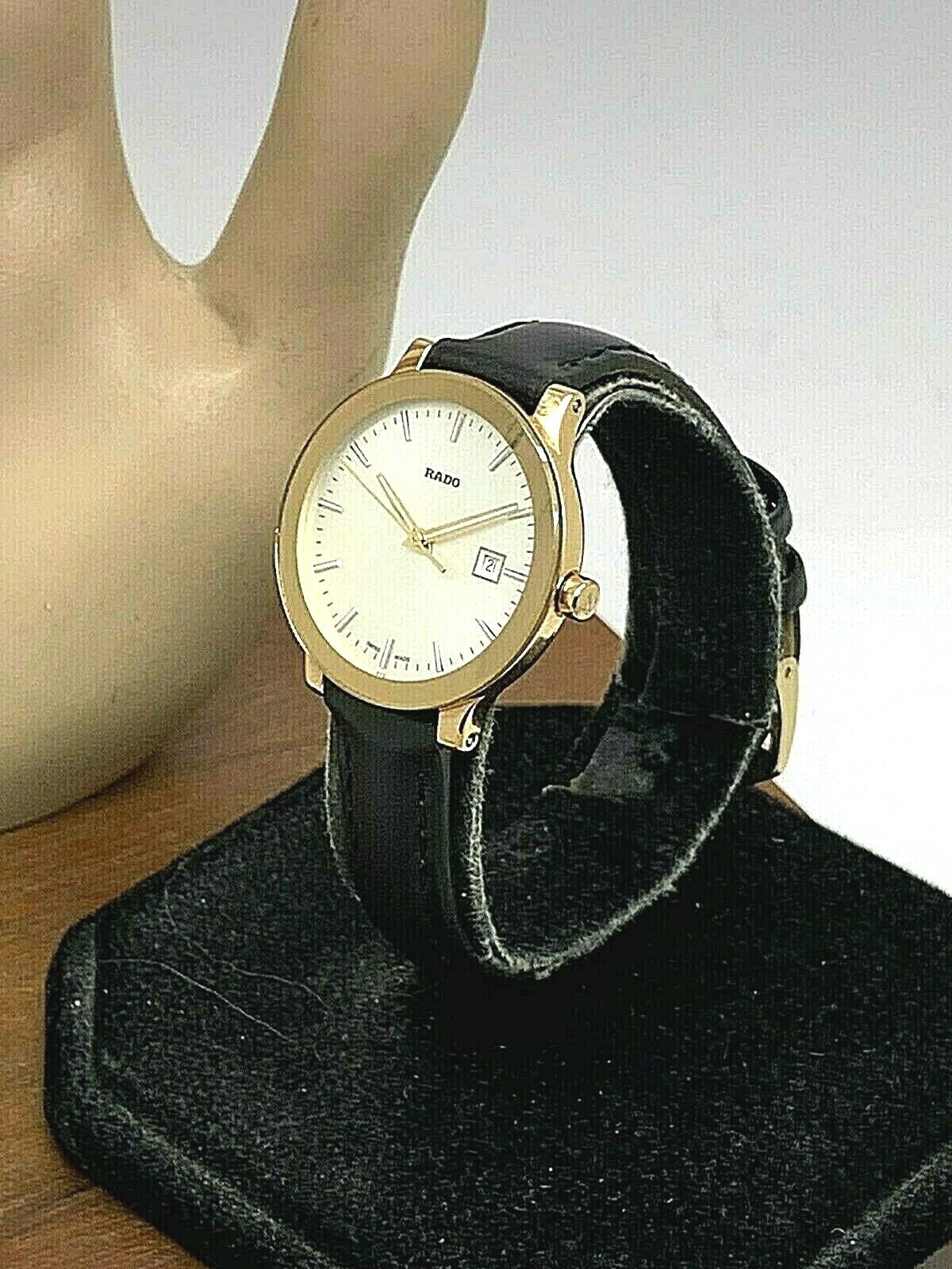 Rado Women’s Watch R30555103 Centrix Swiss Quartz Silver Rose Gold Tone 28mm