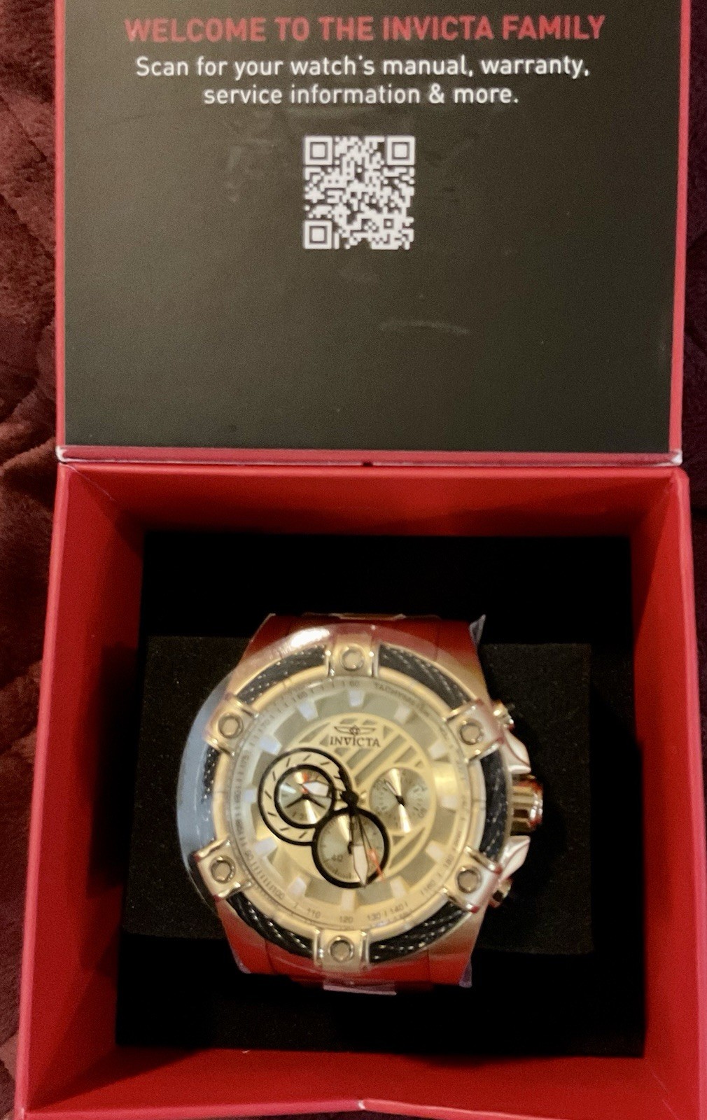 Invicta Bolt Ace Men’s Watch – 52mm (PF9238) Gold (25515)