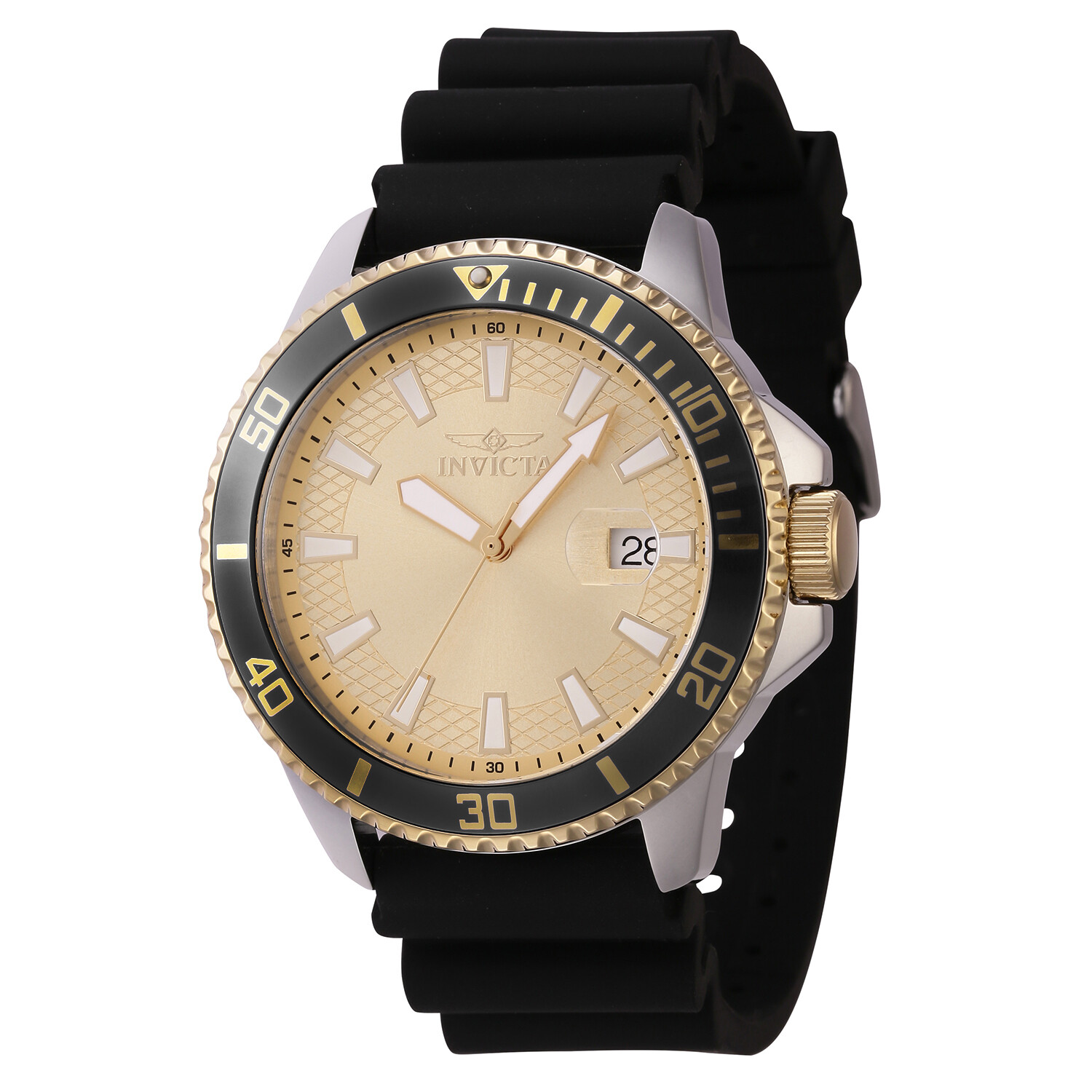 Invicta Men’s Pro Diver 45mm Quartz Rubber Strap Watch – Choice of Color