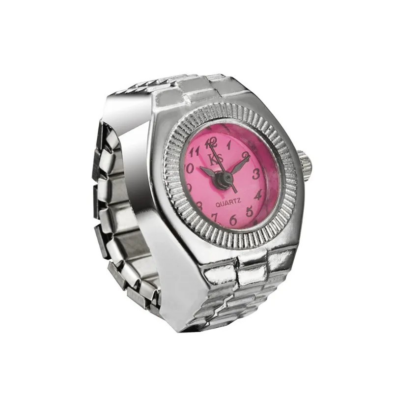 Finger Ring Watches Elastic Band Quartz Analog Watch Cute Gift For Men Women Kid