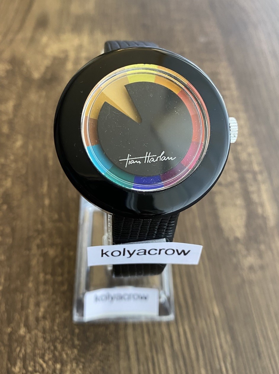 CHROMACHRON MYSTERY DIAL WATCH 🌈 COOL UNIQUE FUTURISTIC SPACE AGE CRAZY HOUR