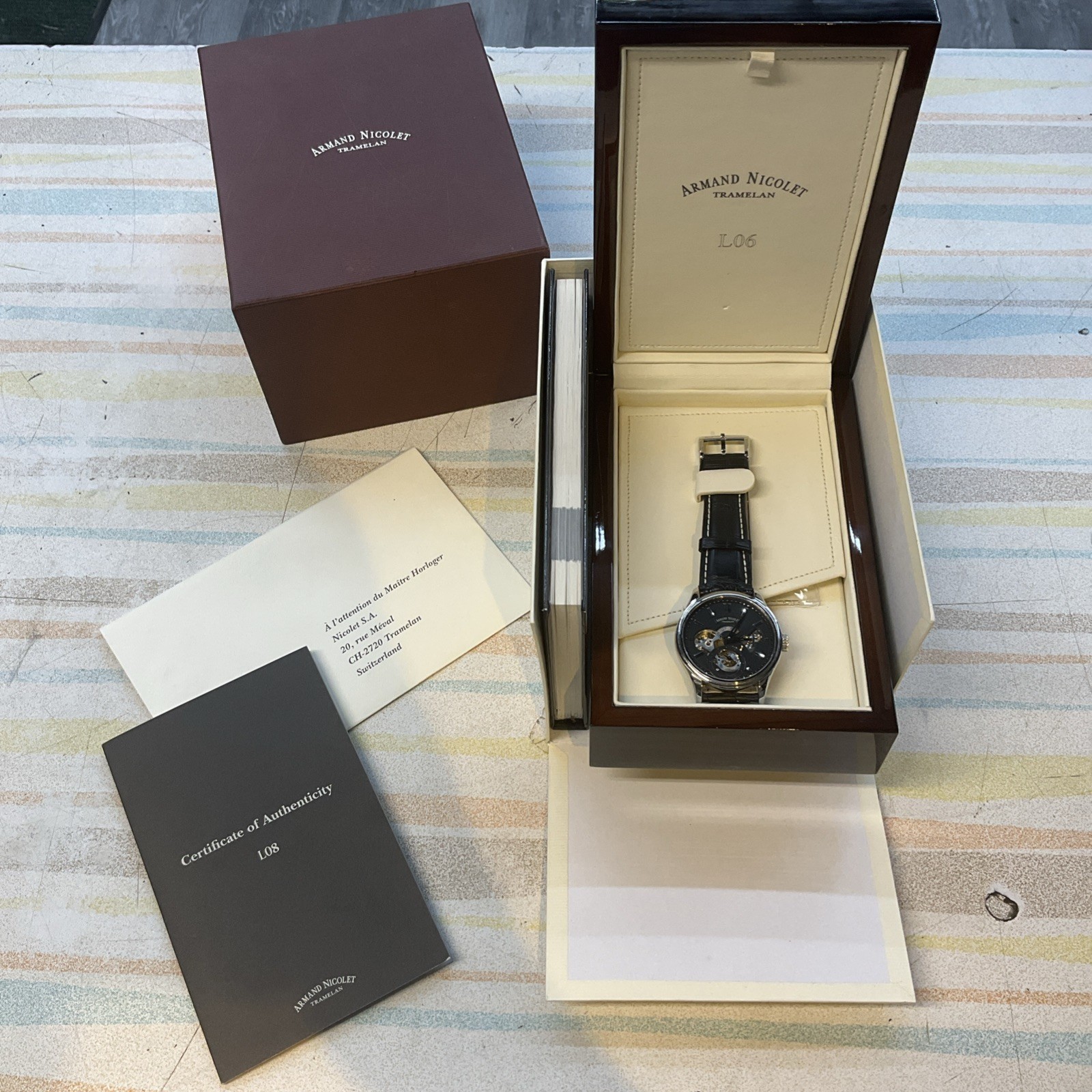 READ INFO Armand Nicolet L08 Limited Edition Swiss Made Watch – Handwinding