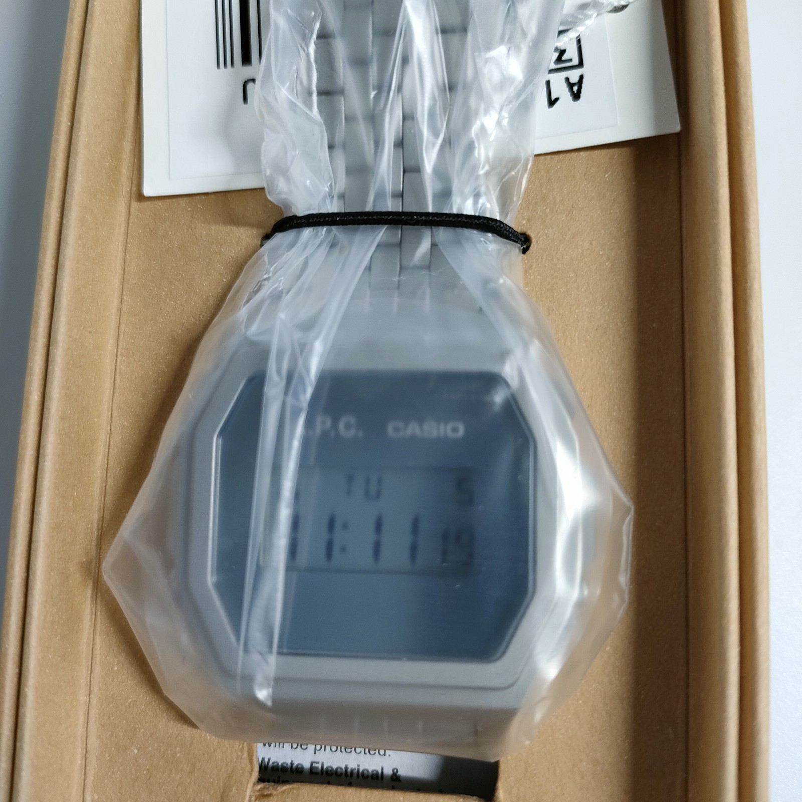 Casio A.P.C. A1000ACD-7ER Limited Edition Stainless Steel Digital Wristwatch