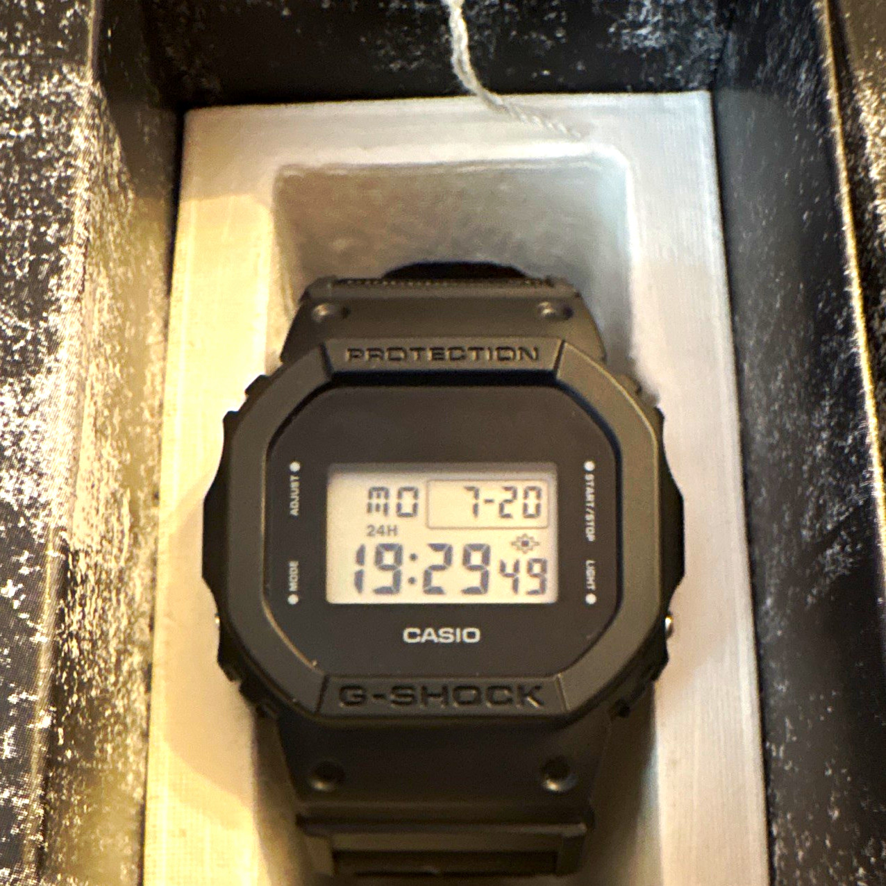 Casio G-SHOCK 5600 Digital Quartz Watch Black Nylon Strap 200m w/ Box