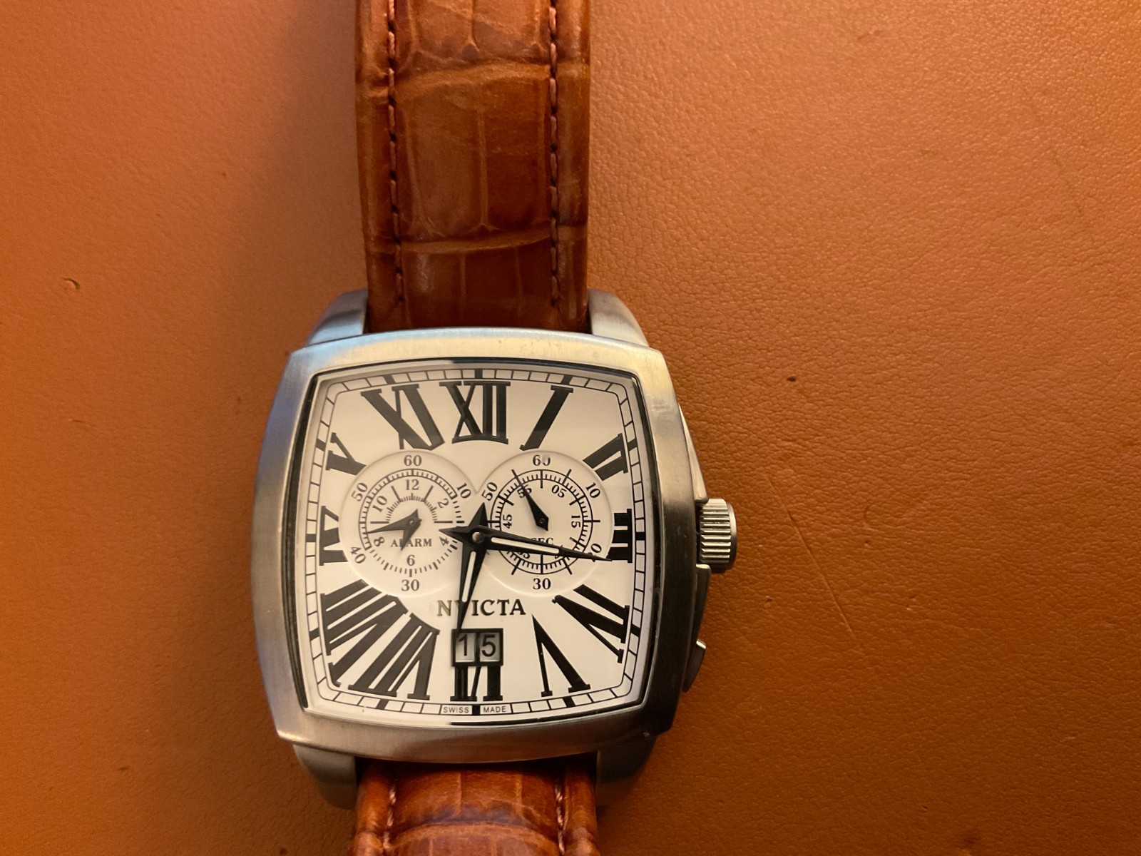 INVICTA Vintage Collection “The Diplomat” Alarm Watch Model 3420 Rare!! $145.00