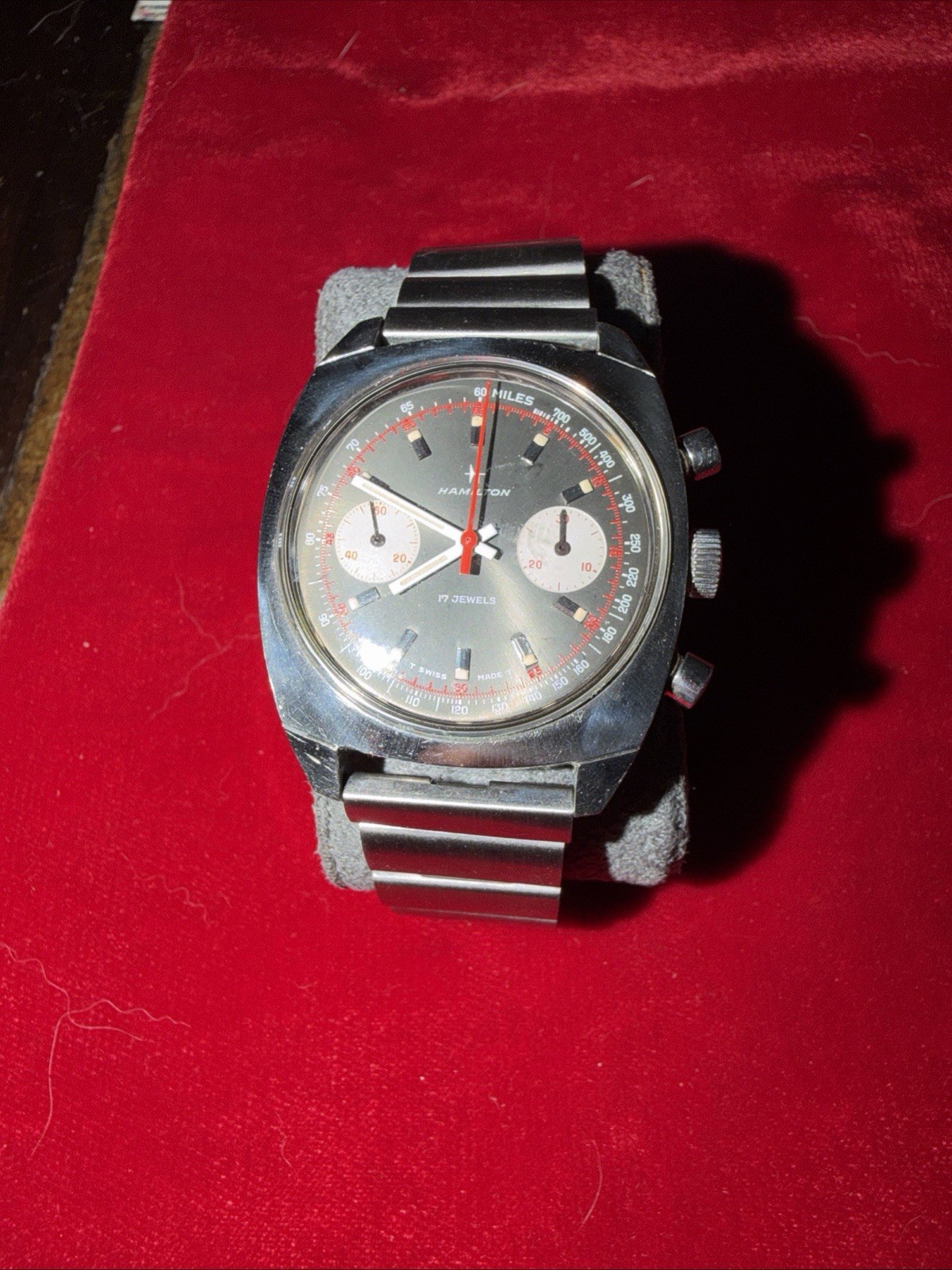 Vintage Hamilton “Big Eye” Chrono-Diver produced in the late 1960s