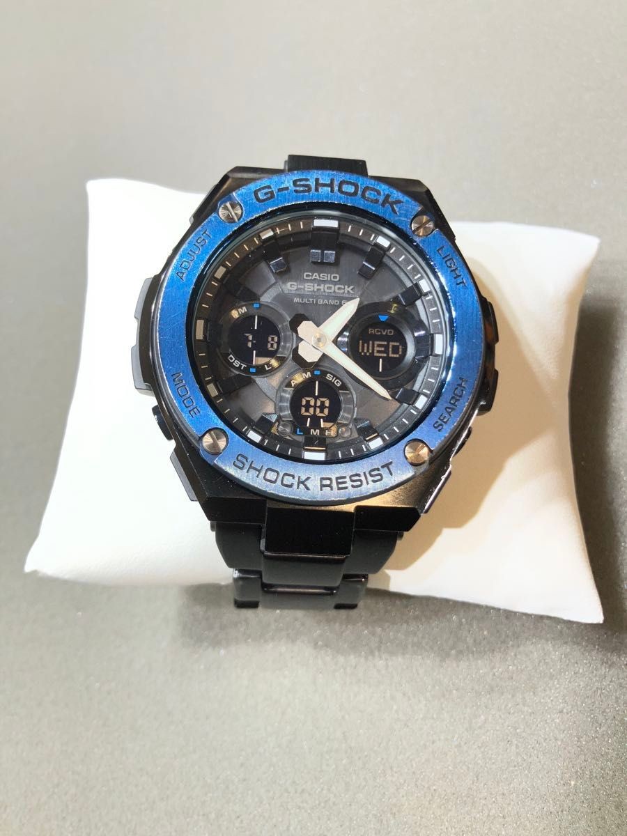 CASIO G SHOCK GST W110BD Men’s Wristwatch Radio Solar Metal Band