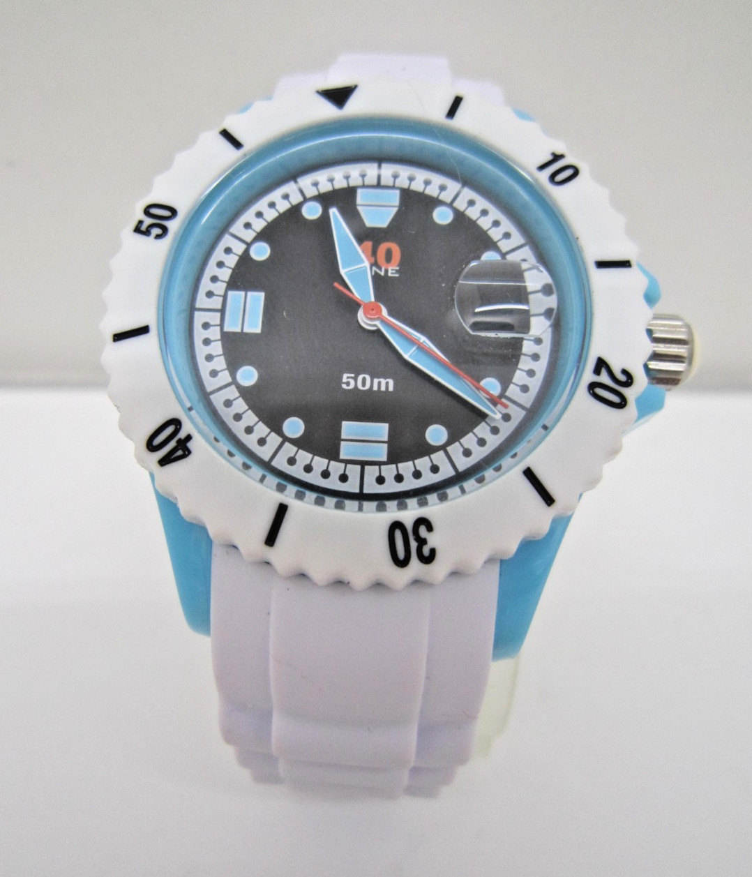 40 Nine Women’s Quartz Silicone and Plastic Casual Watch Blue/White