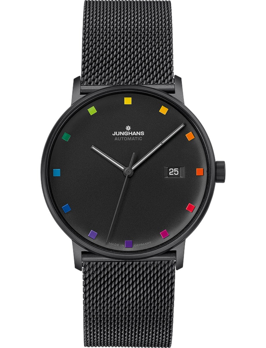 Junghans FORM A Bauhaus Edition 39.3mm Black Dial Watch 27/4533.44