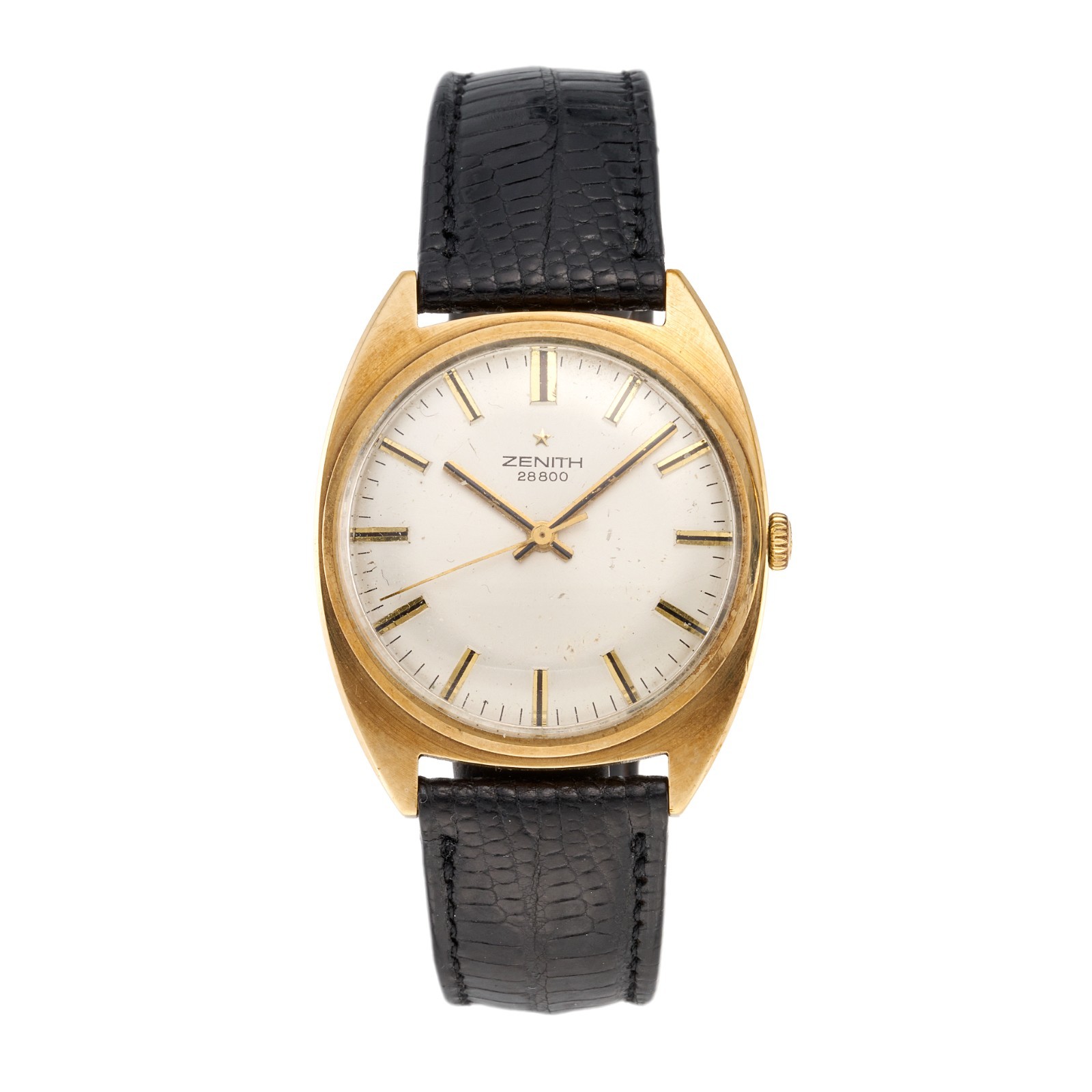 Zenith, a 9k solid gold 28800 wrist watch, manual wind, year 1972