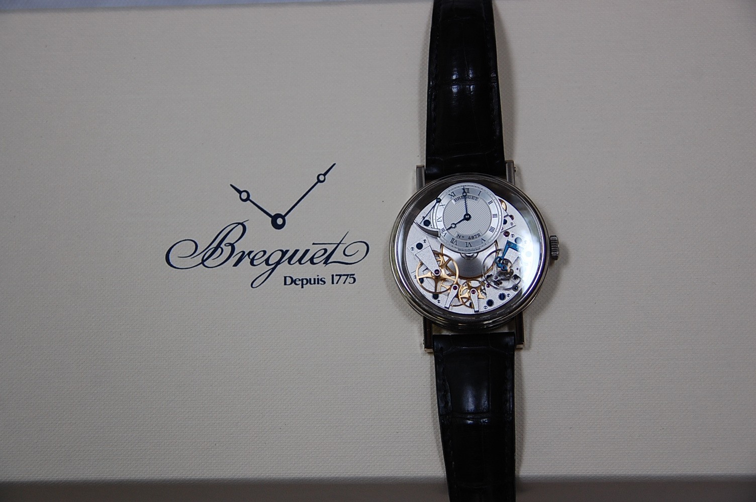 Breguet Tradition | 18kt White Gold | 40mm | Deployant Clasp | Ref 7057BB/11/9W6
