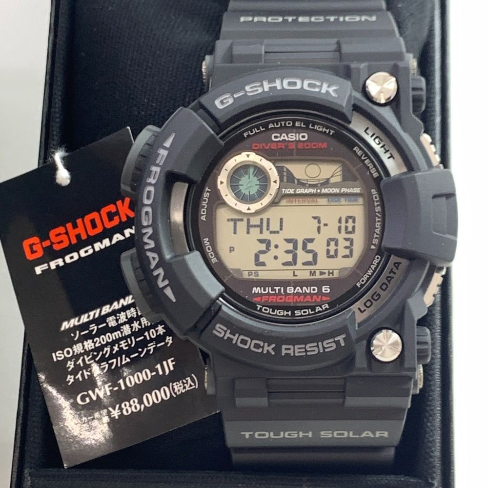 CASIO G SHOCK FROGMAN GWF 1000 1JF Men s Wristwatch Digital Black 200m Diving Wa