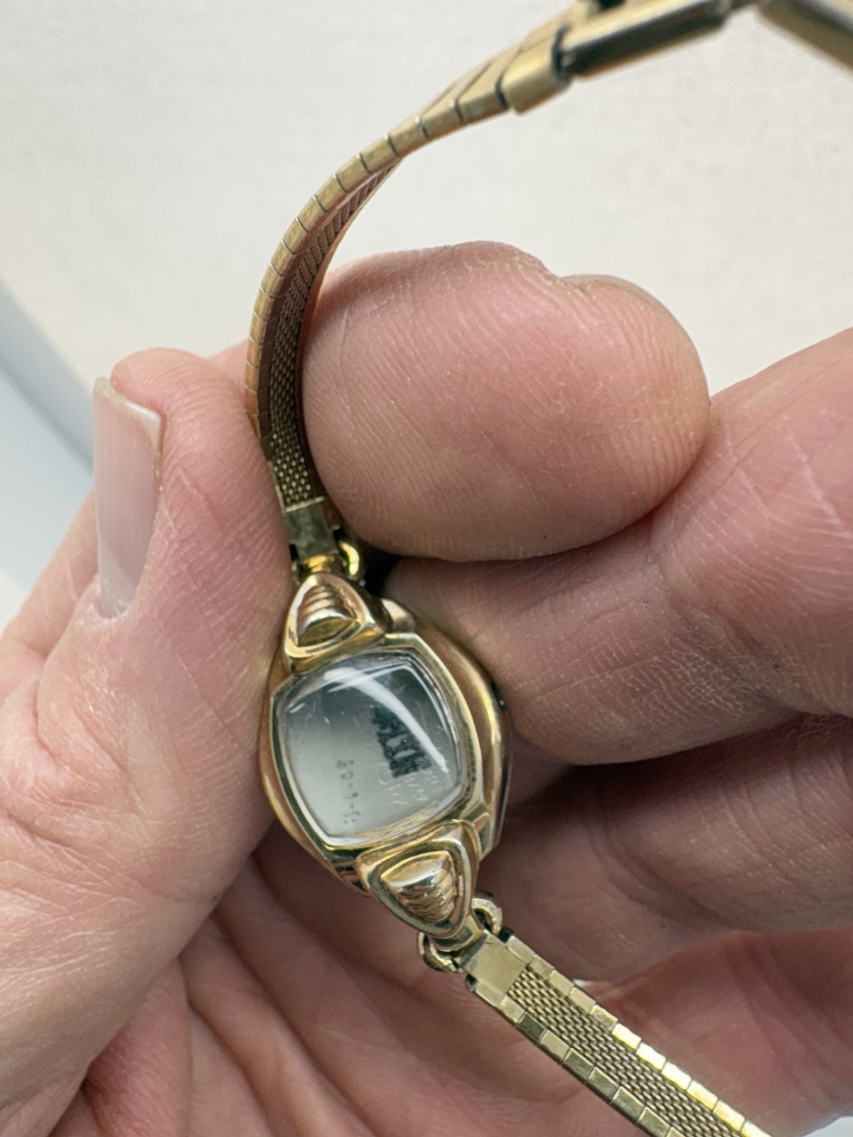 Vintage Bulova Ladies Watch And Case RGP Bezel And Band Nice